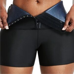 Yoga sauna work out spandex shorts